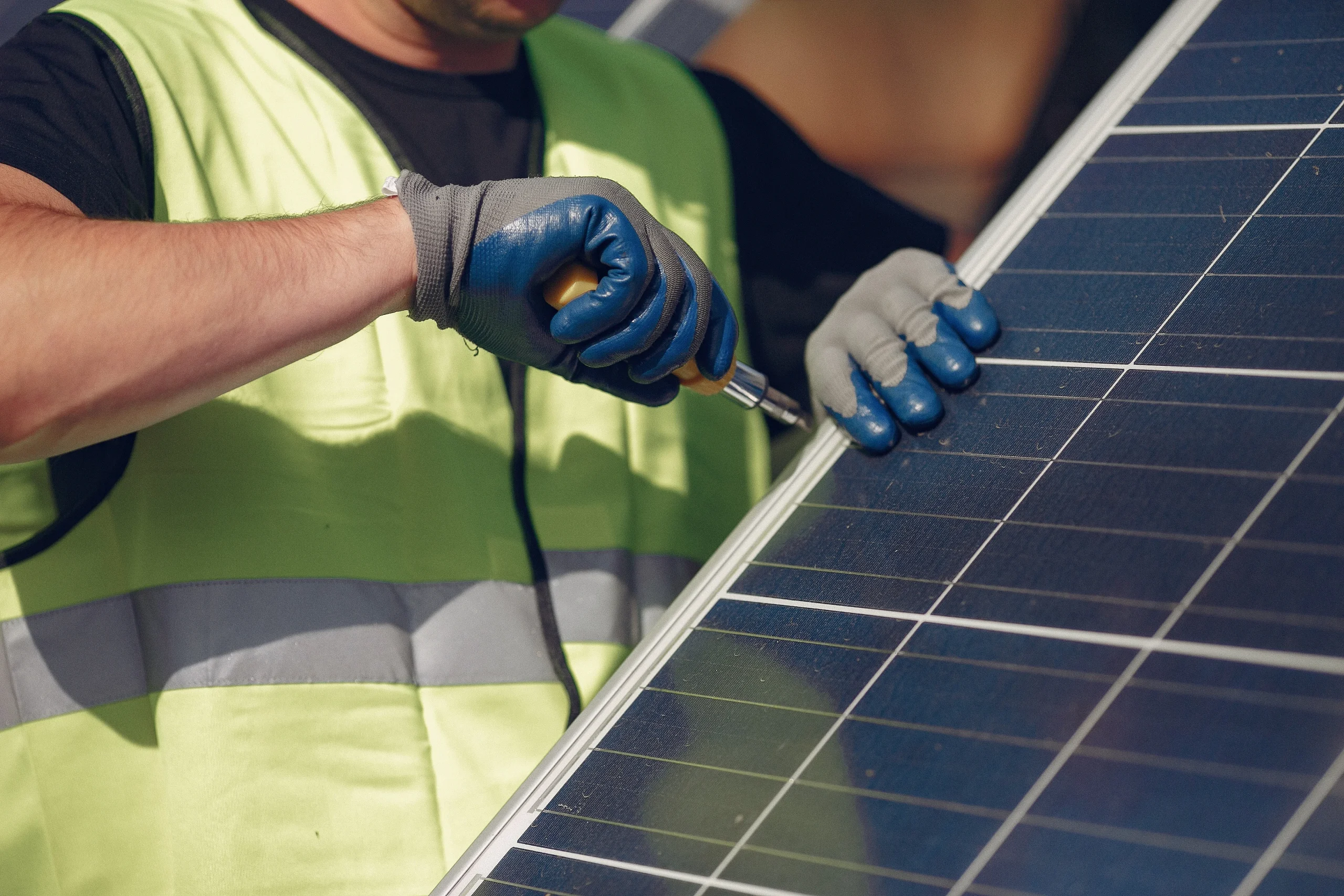 Solar panel installation