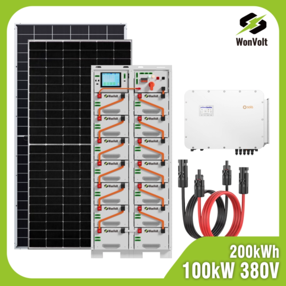 100kW 200kWh Hybrid Solar Power System
