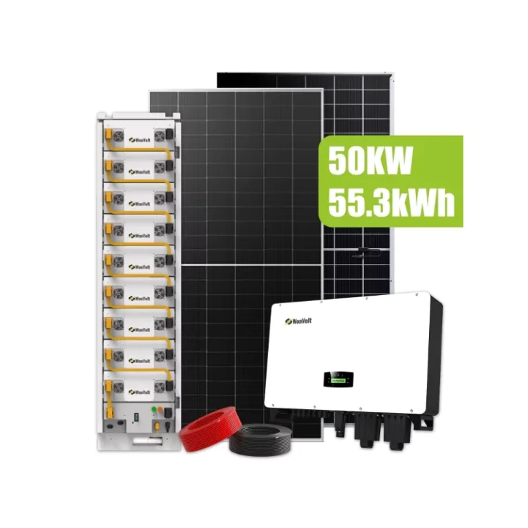 Hybridní solární systém 50 kW 55,3 kWh 100 kWh