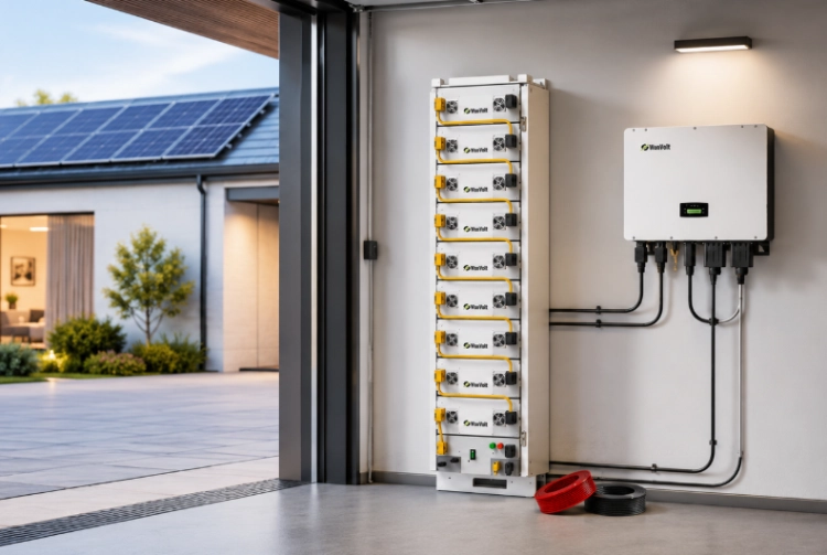 Průvodce návrhem hybridního solárního systému o výkonu 50 kW a dimenzováním baterií