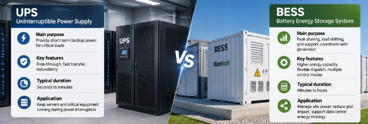 Buying Data Center Energy Storage Without Mixing Up BESS and UPS